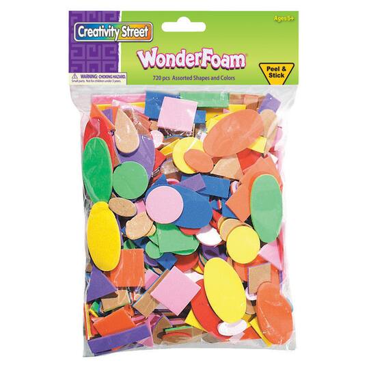 WonderFoam&#xAE; Peel &#x26; Stick Assorted Shapes, 6 Packs